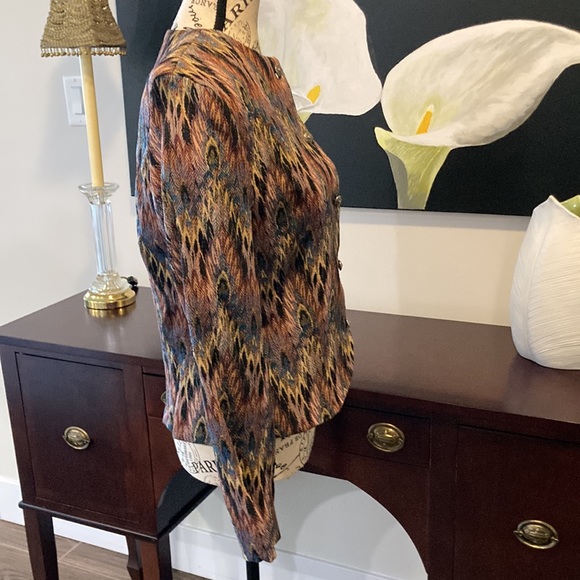 🔥 Suttles & Seawinds Vintage '92 Matchstick Tapestry Jacket Medium 🔥 - Picture 9 of 11